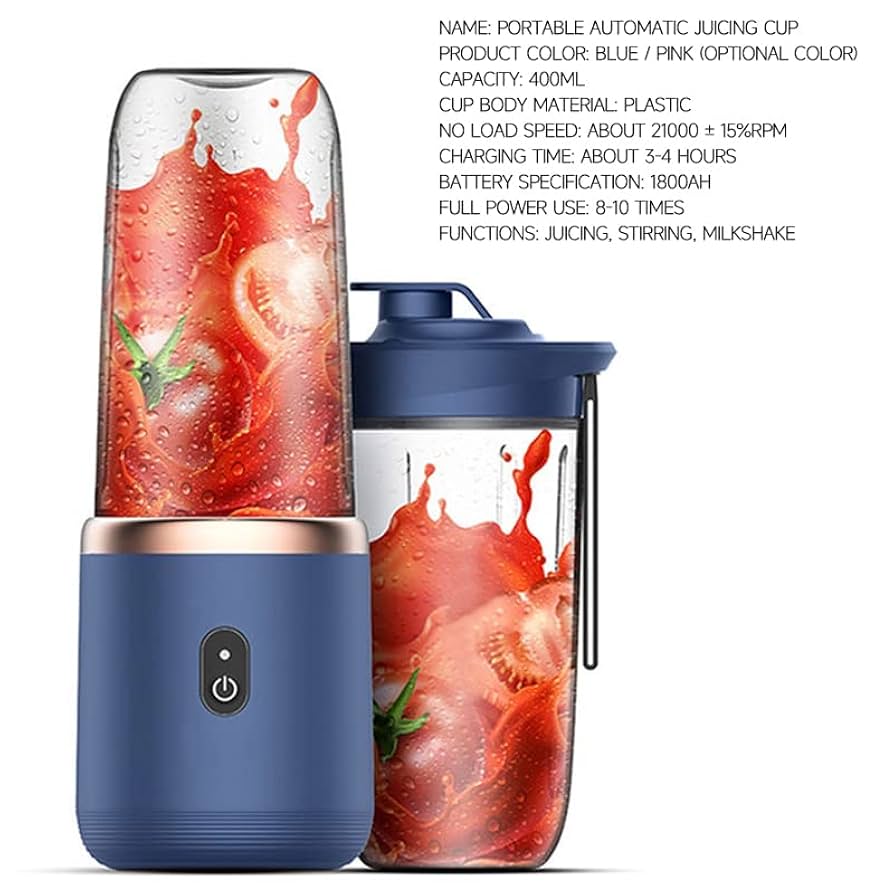 Multifunction Portable Juicer With Cup, Juicer Extractor Portable Blender, Rechargeable Portable Mini Juicer With Cup Multifunction Portable Juicer With Cup, Juicer Extractor Portable Blender, Rechargeable Portable Mini Juicer With Cup